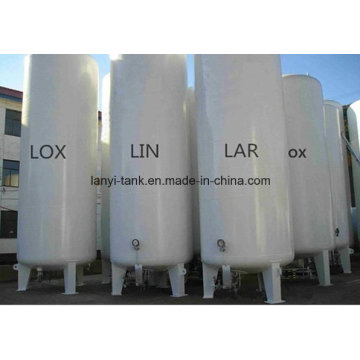 15m3 Liquid Nitrogen Oxygen Argon CO2 Storage Tank with Valves